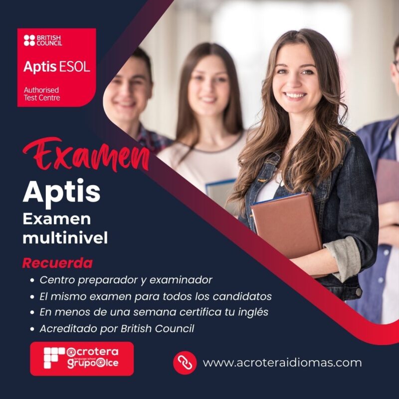 Examen Aptis Acrotera idiomas