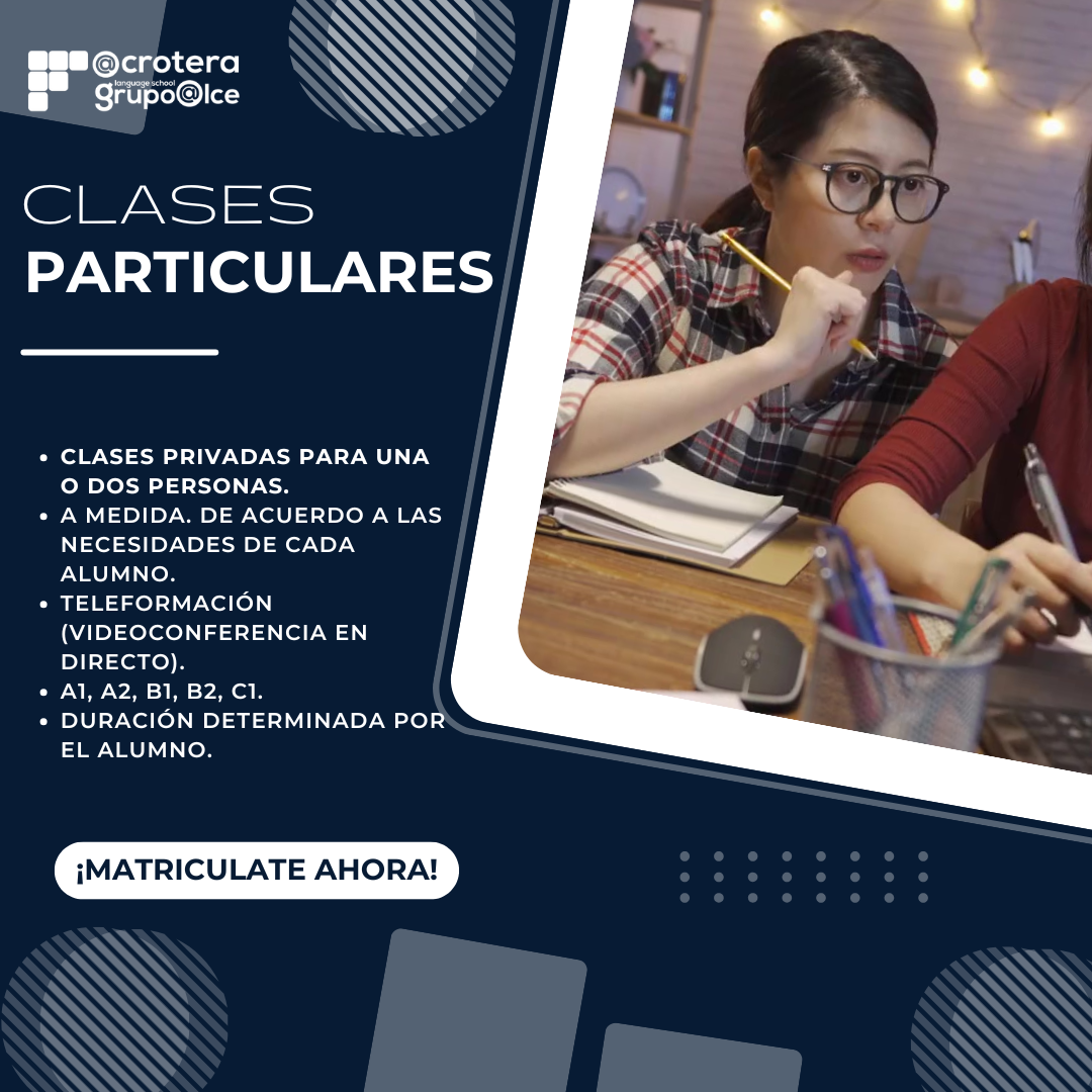 PARTICULARES Acrotera Idiomas Clases Particulares Acrotera Idiomas