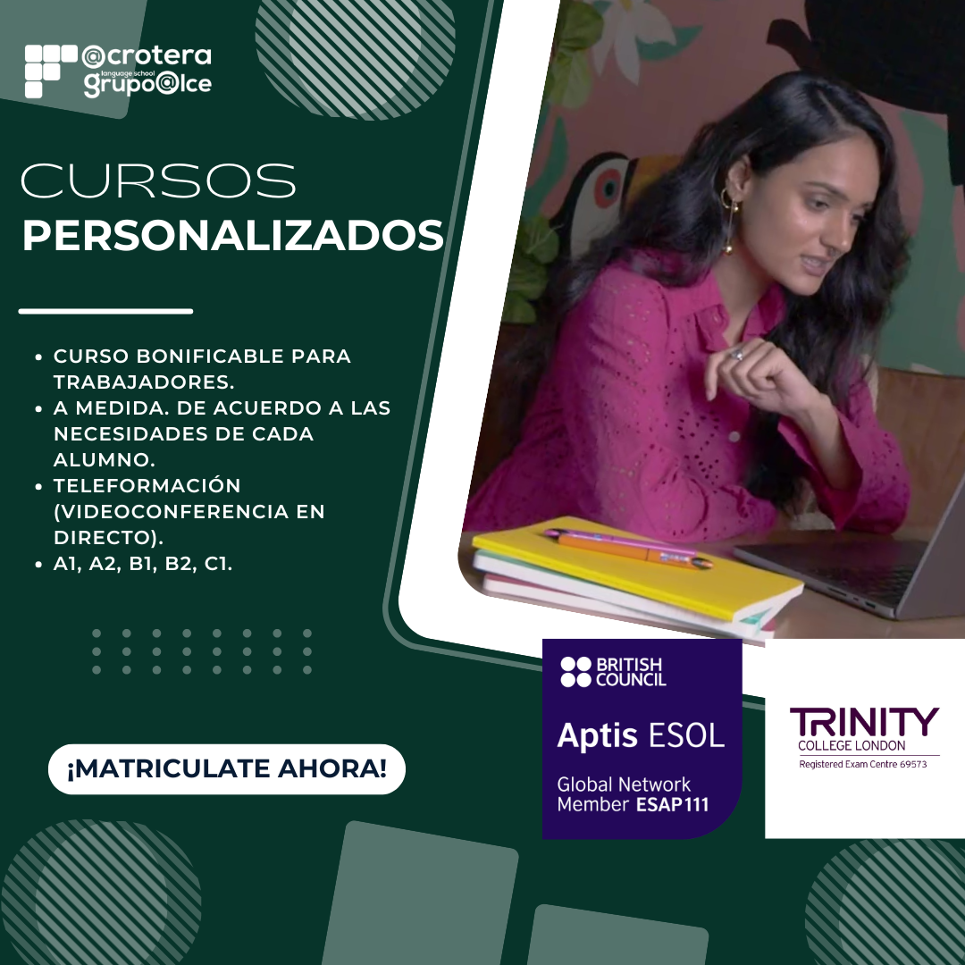 PERSONALIZADOS Acrotera Idiomas Cursos Personalizados Acrotera Idiomas